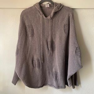 Earthbound knit gray hooded sweater